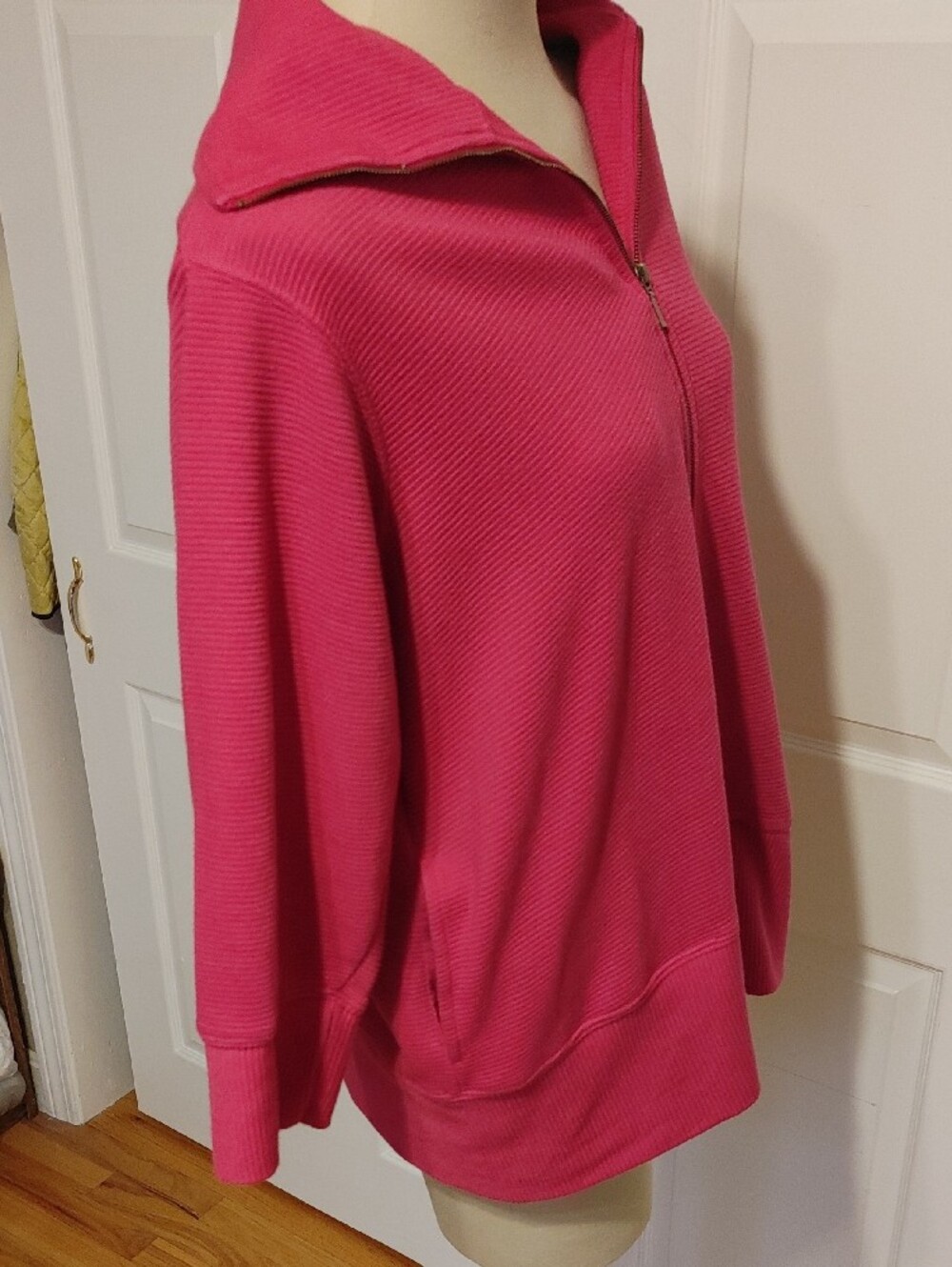 Basic Editions Pink Zip-Front Jacket - Picture 9 of 9